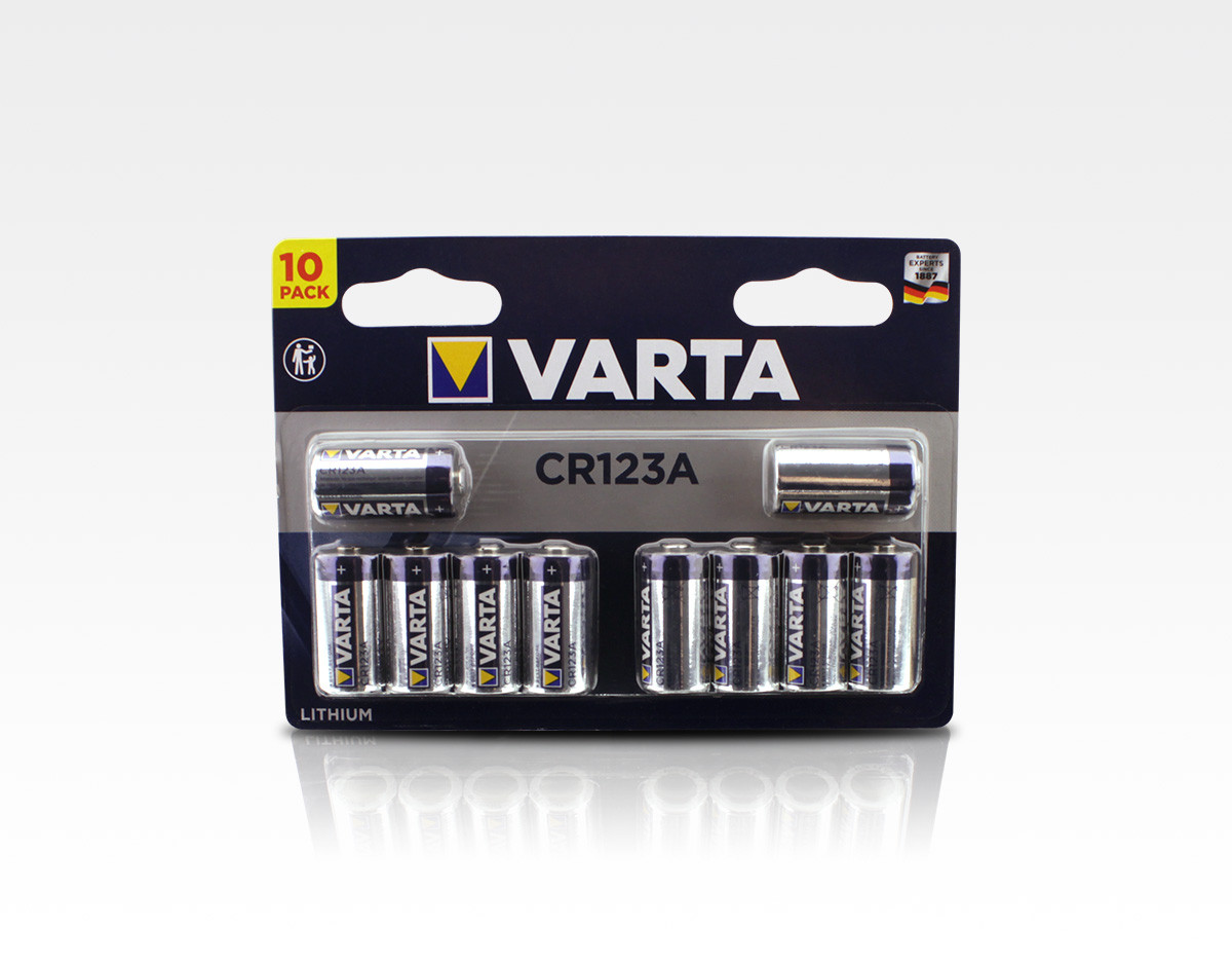 Professional Lithium Batterie 3V, CR123A 10er-Blister