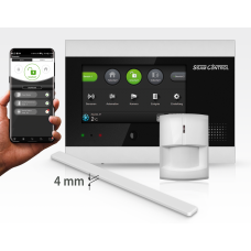 Mit xxSlim Fensterkontakt - Kompromisslose Sicherheit Safe Smart Home KomplettPaket mit Touch Bedienung