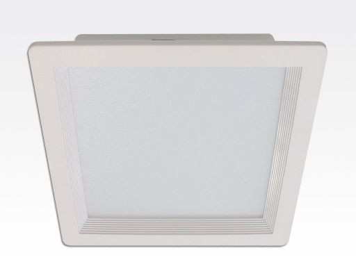 36W LED Einbau Downlight weiß quadratisch dimmbar Neutral Weiß  / 4000-4500K 3600lm 230VAC IP43 120Grad -Ausstellungsstück mit kleinen Schönheitsfehler