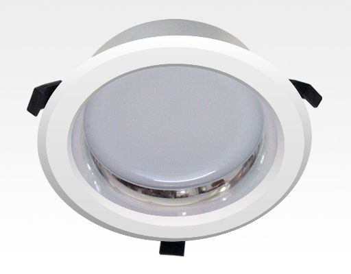 20W LED Einbau Downlight weiß rund Neutral Weiß / 4000-4500K 1600lm 230VAC IP44 120Grad