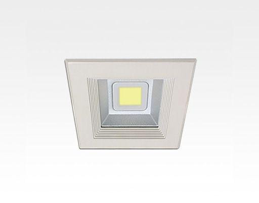 8W LED Einbau Downlight weiß quadratisch Warm Weiß / 2700-3200K 520lm 230VAC IP40 120Grad