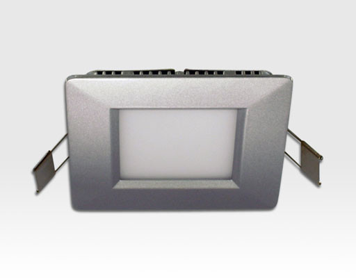 5W LED Paneel silber quadratisch Neutral Weiss 340lm 120Grad / 4000-4500K 110x110mm 230VAC