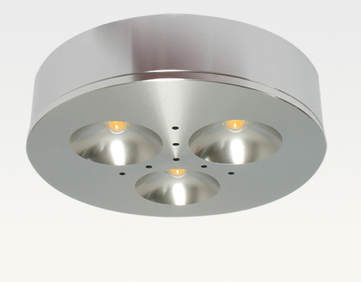 3W LED Miniatur Design Ein/Aufbau Leuchte Warm Weiß 110Grad / 210lm 12VDC -Ausstellungsstück mit kleinen Schönheitsfehler