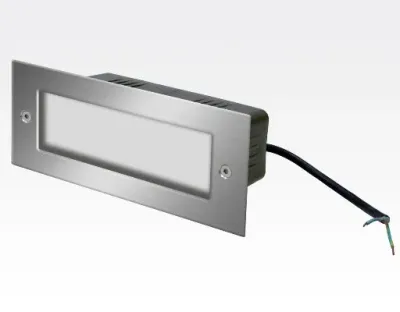 2W LED Boden-/Wand Einbauleuchte rechteckig neutral weiß / IP54 230VAC 170x68x82 — Bild 3