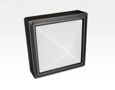 13W LED Wand/Deckenleuchte anthrazit quadr. pyramide Warm Weiß / 2700-3200K 560lm 230VAC IP54 120Grad -Ausstellungsstück mit kleinen Schönheitsfehler — Bild 3