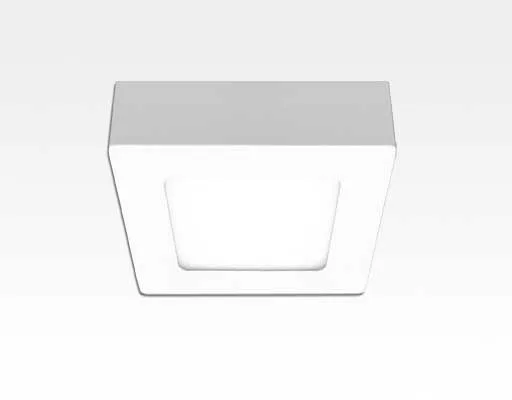 1,5W LED Aufbauleuchte gelb quadratisch dimmbar Warm Weiß / 2700-3200K 110lm 230VAC IP40 110Grad