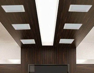 36W LED Einbau Downlight weiß quadratisch dimmbar Neutral Weiß  / 4000-4500K 3600lm 230VAC IP43 120Grad -Ausstellungsstück mit kleinen Schönheitsfehler — Bild 2