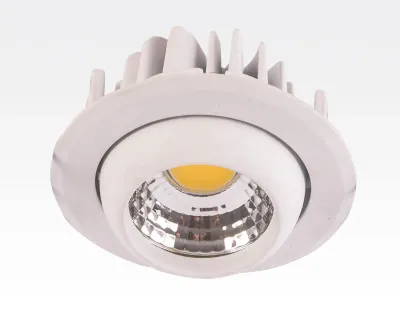 3W LED Einbau Spotleuchte weiß rund Warm Weiß / 2700-3200K 180lm 230VAC IP44 65Grad